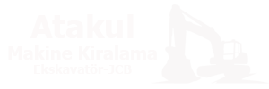 logo atakul iş makinesi kiralama beyaz